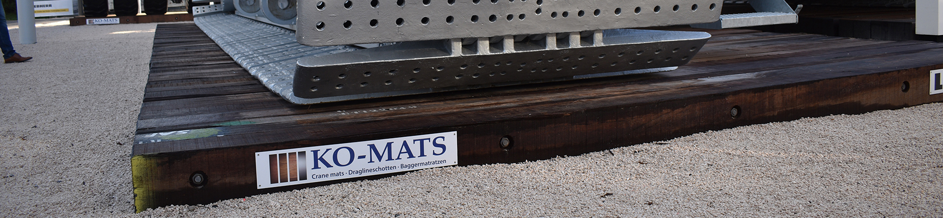 Ko-Mats producten draglineschotten baggermatratzen eko-mats oplossing funderingen en liften constructies
